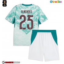 Otroške Nogometnih dresov Portugalska Nuno Mendes #25 Gostujoči SP 2026 Kratki rokavi (+ hlače)